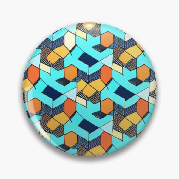 Item preview, Colorful Cubic 3D Tile Pattern Design  designed and sold by Myriam-BR.