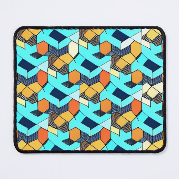 Item preview, Colorful Cubic 3D Tile Pattern Design designed and sold by Myriam-BR.