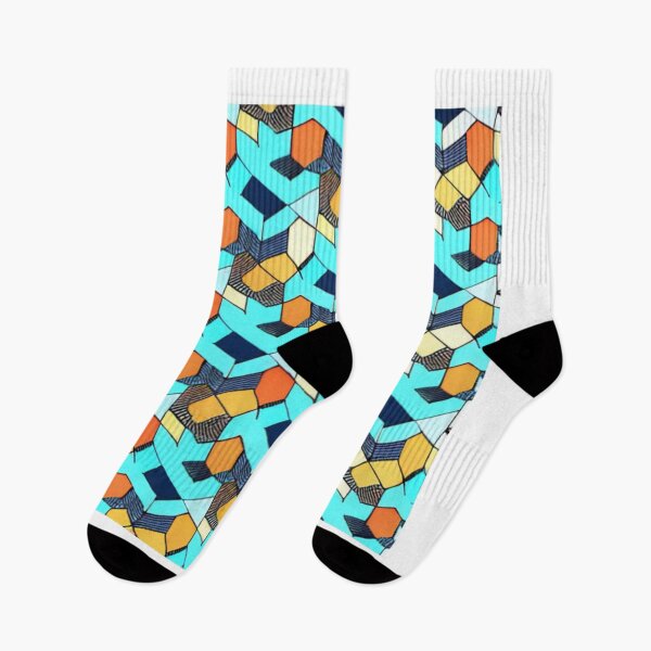 Item preview, Colorful Cubic 3D Tile Pattern Design  designed and sold by Myriam-BR.
