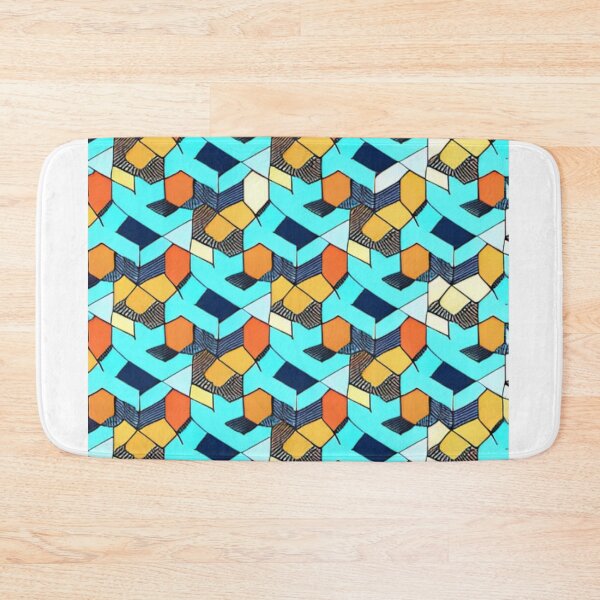 Item preview, Colorful Cubic 3D Tile Pattern Design  designed and sold by Myriam-BR.