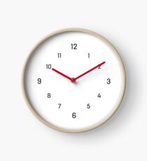 Round clock with square clock face dials Clock