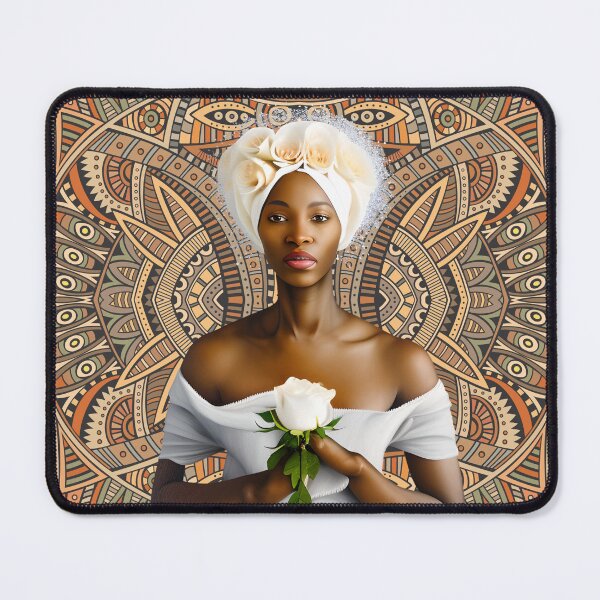 Item preview, Beautiful African Woman With glowing headwrap designed and sold by Rell1970.