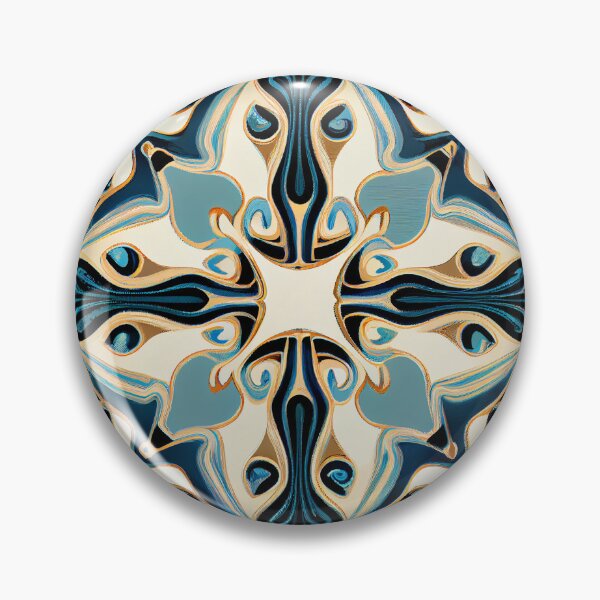 Artikelvorschau, Semi Abstract Minimal Symmetrical Dense New Mediterranean Pattern Digital Painting entworfen und verkauft von CodeAndColors.