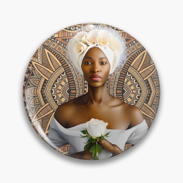 Item preview, Beautiful African Woman With glowing headwrap  designed and sold by Rell1970.