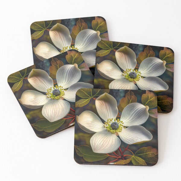 Item preview, Dogwood Burst Digital Painting designed and sold by CodeAndColors.