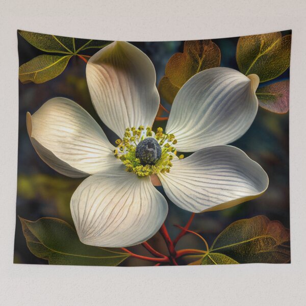 Item preview, Dogwood Burst Digital Painting designed and sold by CodeAndColors.