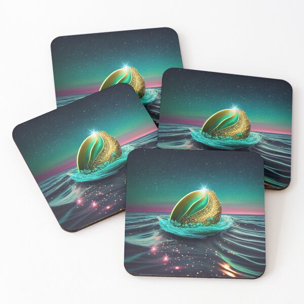Item preview, Glittering Avocado in an Oceanic Dream Digital Painting designed and sold by CodeAndColors.