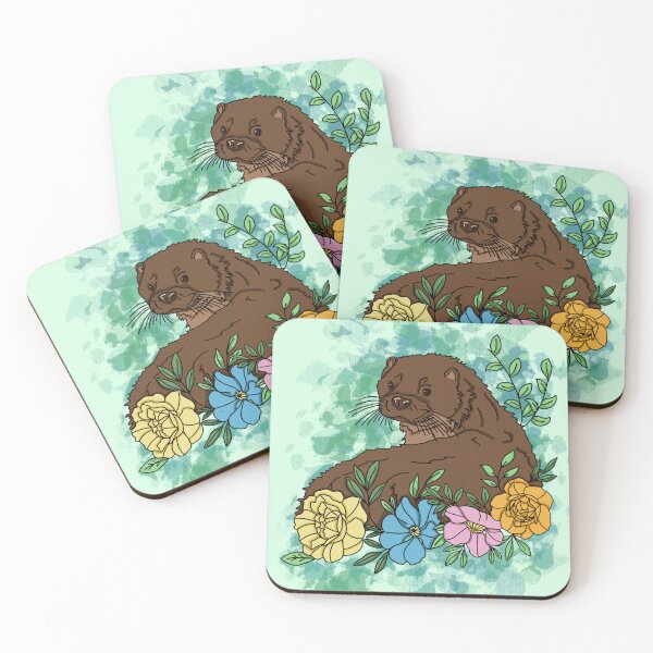 Item preview, Floral Otter designed and sold by bethfrostart.
