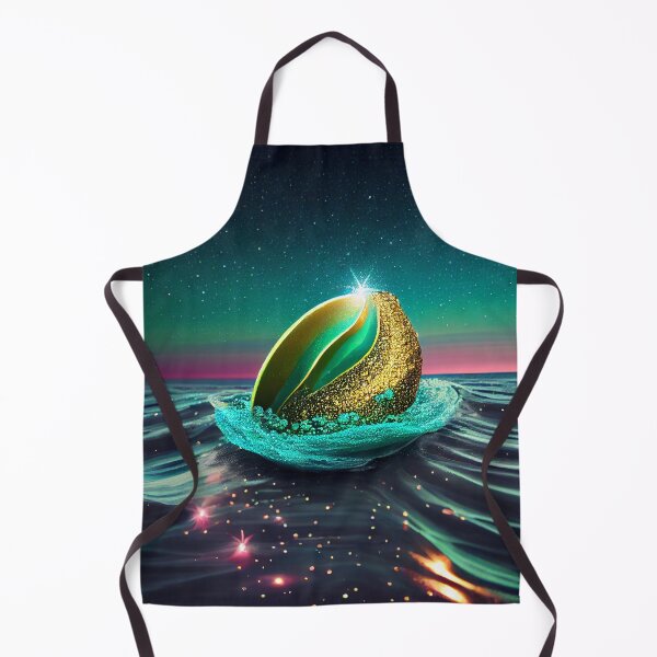Artikelvorschau, Glittering Avocado in an Oceanic Dream Digital Painting entworfen und verkauft von CodeAndColors.