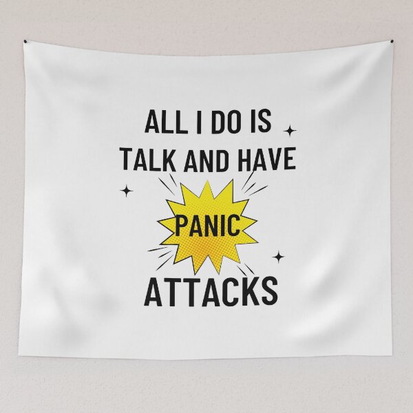 Item preview, All I Do Is Talk And Have Panic Attacks Essential T-Shirt designed and sold by YouSsefHN05.