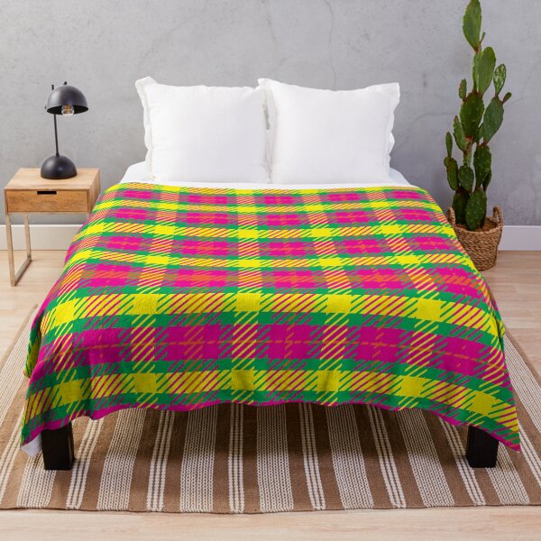 Item preview, Pink,Green,Orange and Yellow Plaid Pattern Tartan designed and sold by Apkdesigner.