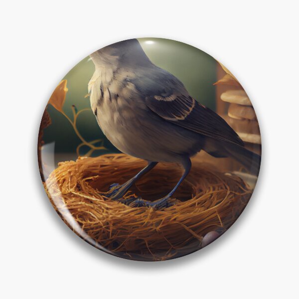 Item preview, Mockingbirds Meal and Journey Digital Painting designed and sold by CodeAndColors.