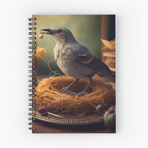 Item preview, Mockingbirds Meal and Journey Digital Painting designed and sold by CodeAndColors.