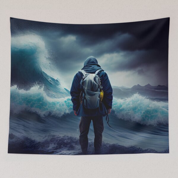 Item preview, Achieving Greatness in the Midst of a Storm Digital Painting designed and sold by CodeAndColors.
