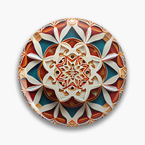 Item preview, Baroque Circular Triangular Organic Moroccan Patte Digital Painting designed and sold by CodeAndColors.
