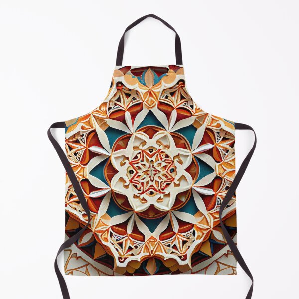 Artikelvorschau, Baroque Circular Triangular Organic Moroccan Patte Digital Painting entworfen und verkauft von CodeAndColors.