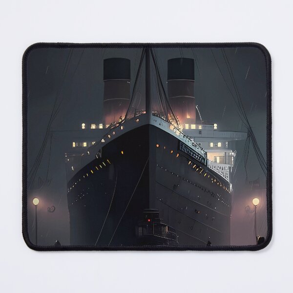 Item preview, Titanic in harbor at night designed and sold by SMILE88.
