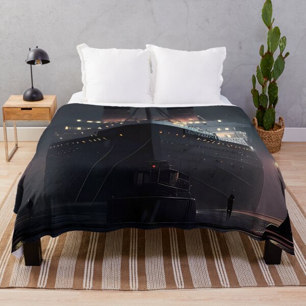 Item preview, Titanic in harbor at night designed and sold by SMILE88.