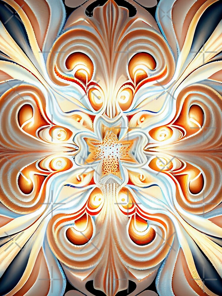 Aperçu 5 sur 5. Robe trapèze avec l'œuvre Light Eclectic Pattern Digital Painting créée et vendue par CodeAndColors.