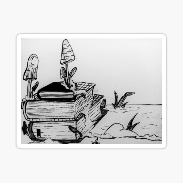 Educated shrooms Sticker
