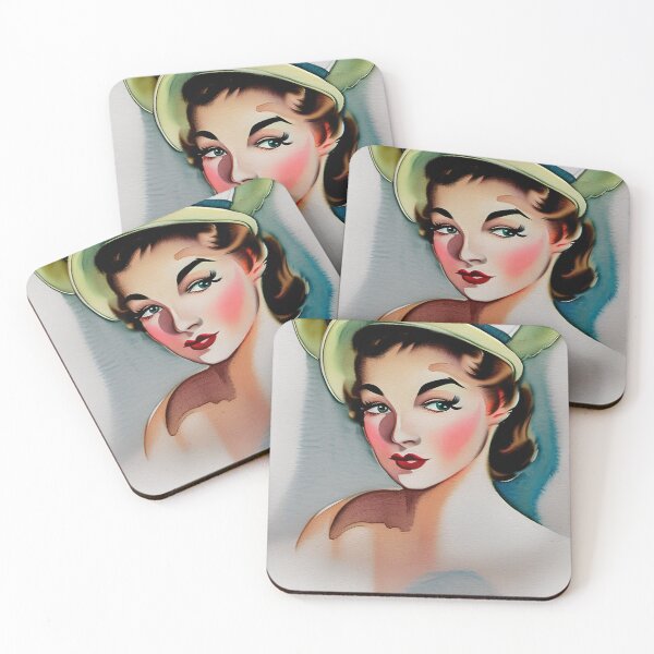 Item preview, Gorgeous retro  lady designed and sold by craftybluebells.