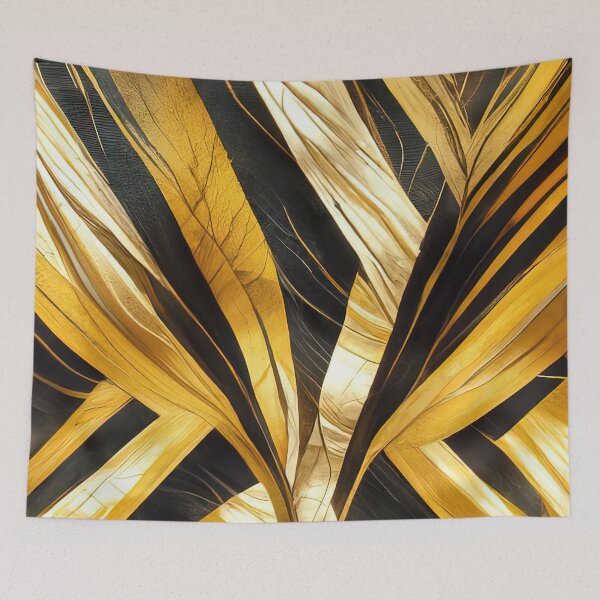Item preview, Ebony and gold shapes in organic contrast designed and sold by alvoairt.