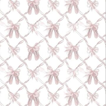 Coquette balletcore pink ribbon bow | Sticker