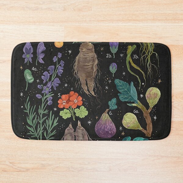 Tabla de hierbas Alfombra de baño