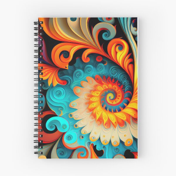 Item preview, Swirling Intense Bright Eclectic Pattern Digital Painting designed and sold by CodeAndColors.