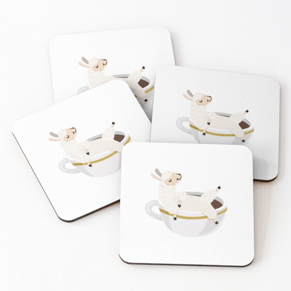 Item preview, Alpaca in a teacup designed and sold by Leo's Alpaca store.