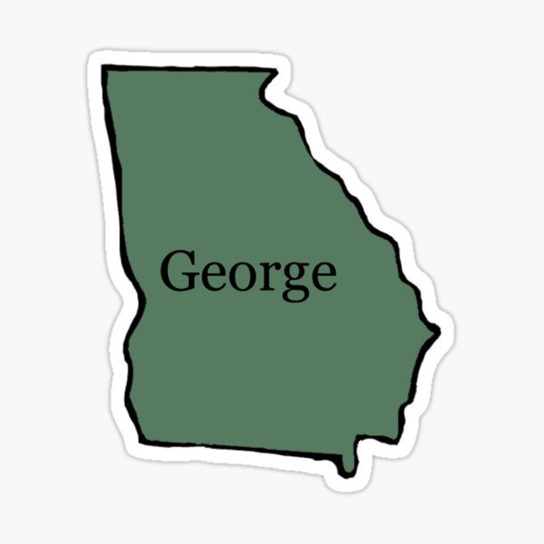 Forest Green George Georgia Sticker