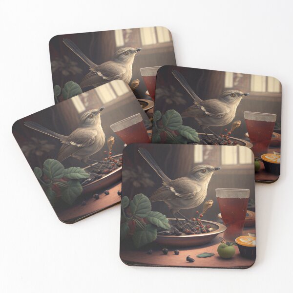 Item preview, Mockingbirds Meal and Journey Digital Painting designed and sold by CodeAndColors.