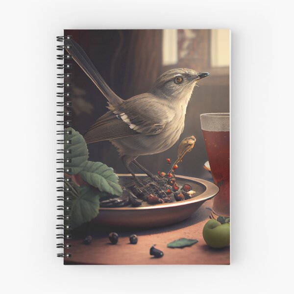 Item preview, Mockingbirds Meal and Journey Digital Painting designed and sold by CodeAndColors.