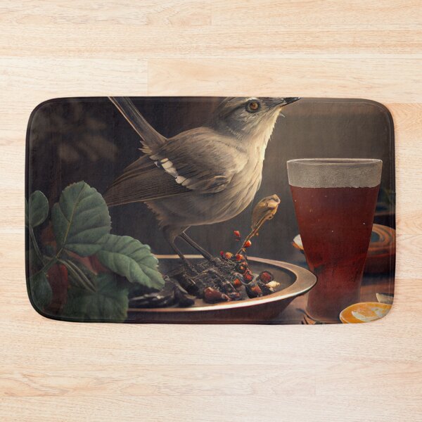 Item preview, Mockingbirds Meal and Journey Digital Painting designed and sold by CodeAndColors.