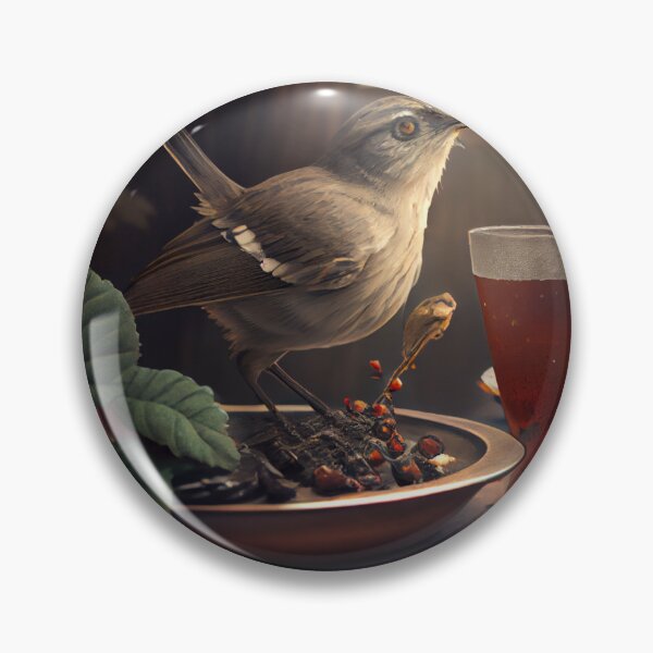 Item preview, Mockingbirds Meal and Journey Digital Painting designed and sold by CodeAndColors.