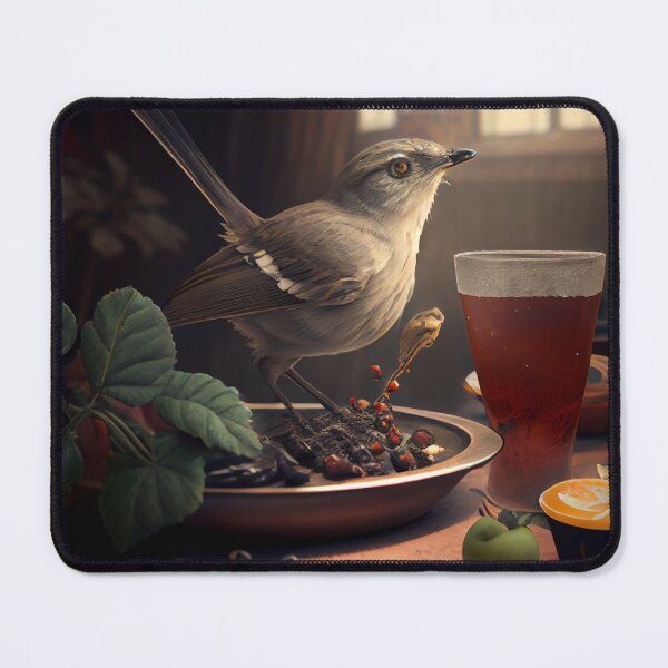 Item preview, Mockingbirds Meal and Journey Digital Painting designed and sold by CodeAndColors.