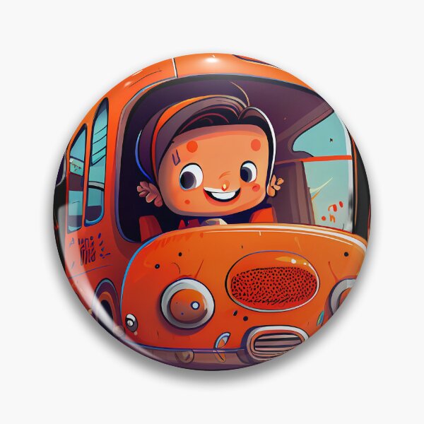 Artikelvorschau, Happy Bus: Illustration entworfen und verkauft von MTJ-Mushrooms.