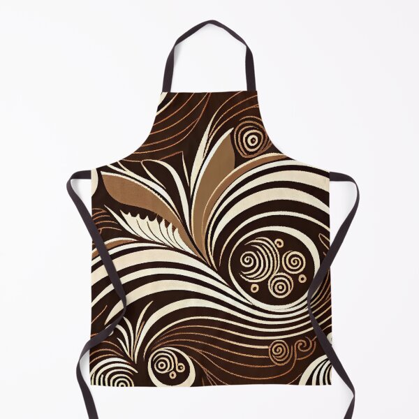 Item preview, Brown Modern Coastal Pattern Digital Painting designed and sold by CodeAndColors.