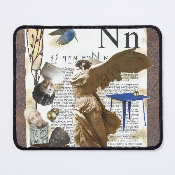 Item preview, Dictionary Collage Artsy Literary Decor "N" for Nike designed and sold by KathyGrippi.