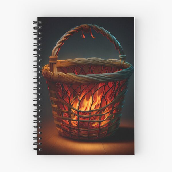 Artikelvorschau, BasketLight Fire Digital Painting entworfen und verkauft von CodeAndColors.