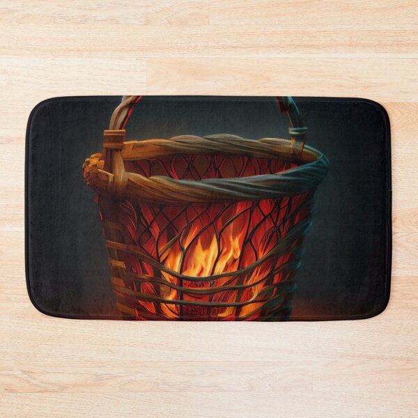Item preview, BasketLight  Fire Digital Painting designed and sold by CodeAndColors.