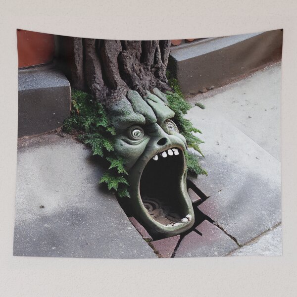Item preview, Spruce in the Pavement Open Jaw. Digital Painting designed and sold by CodeAndColors.