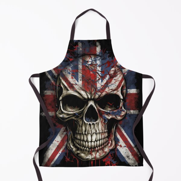 Item preview, British Rock Biker Skull Flag designed and sold by Odd World.
