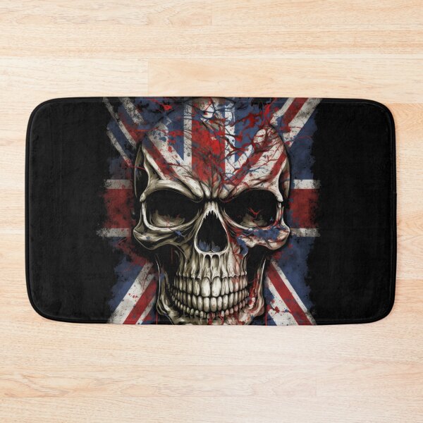 Item preview, British Rock Biker Skull Flag designed and sold by Odd World.