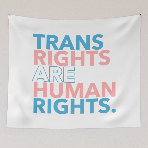 Item preview, Trans Rights Are Human Rights - Left Outline designed and sold by Thelittlelord.