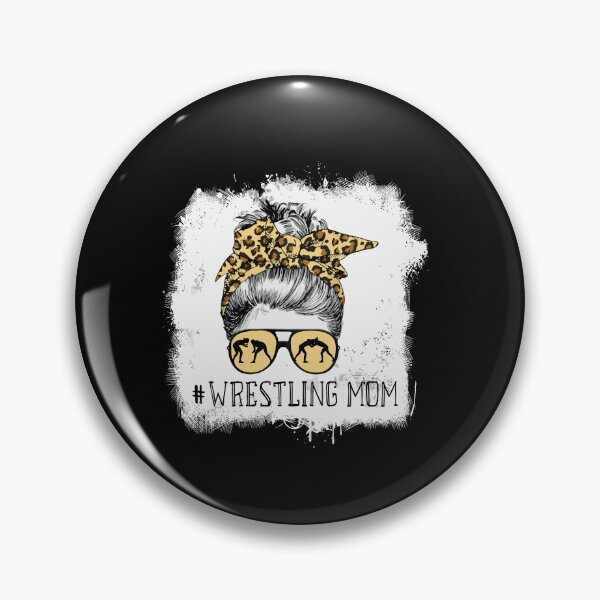 Item preview, Bleaching Life Wrestling Mom Leopard Messy Bun Glasses designed and sold by Dressed For  Duty.