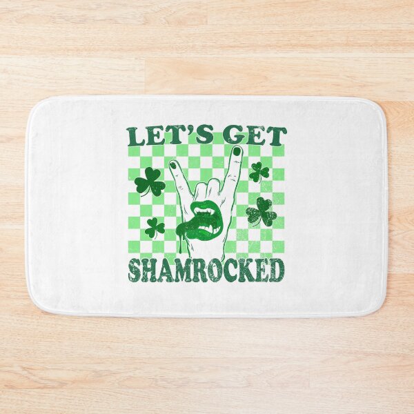 Item preview, Let's get shamrocked Saint Patrick's Day Rock hand symbol designed and sold by Deco-Design.
