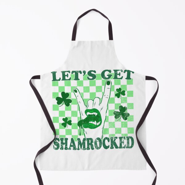 Item preview, Let's get shamrocked Saint Patrick's Day Rock hand symbol designed and sold by Deco-Design.