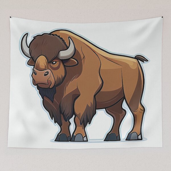 Item preview, Standing large buffalo designed and sold by Neonmountain.