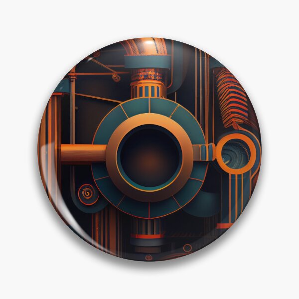 Artikelvorschau, Dreamy Dynamic Industrial Pattern Digital Painting entworfen und verkauft von CodeAndColors.